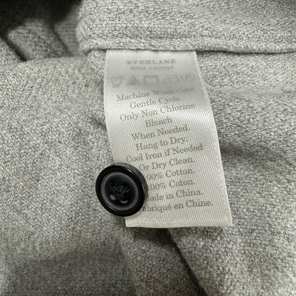 EVERLANE The Heavyweight Overshirt Heathered Gray XS - Picture 11 of 11
